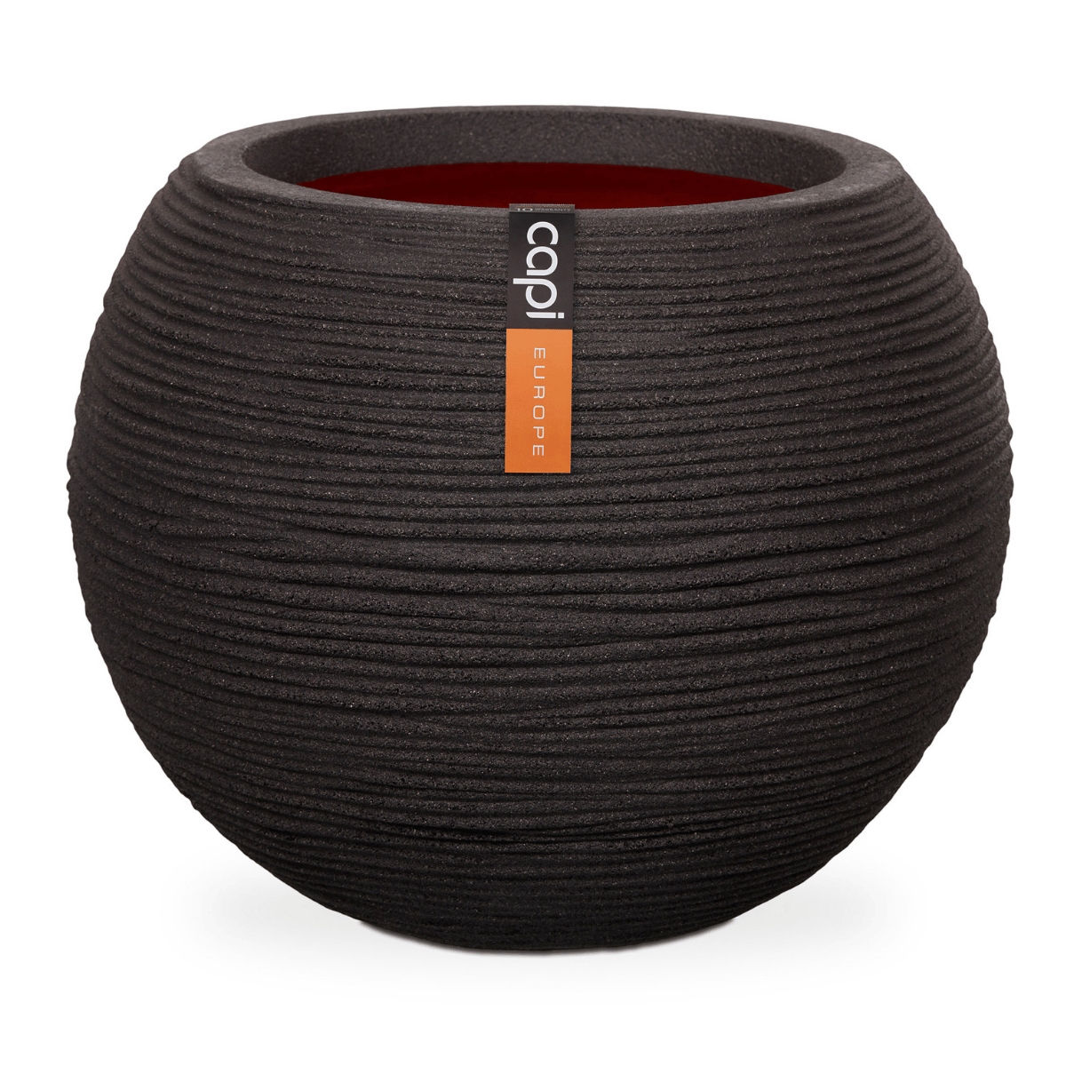 Capi Europe Bloempot Nature Rib Zwart 40 x 32 cm