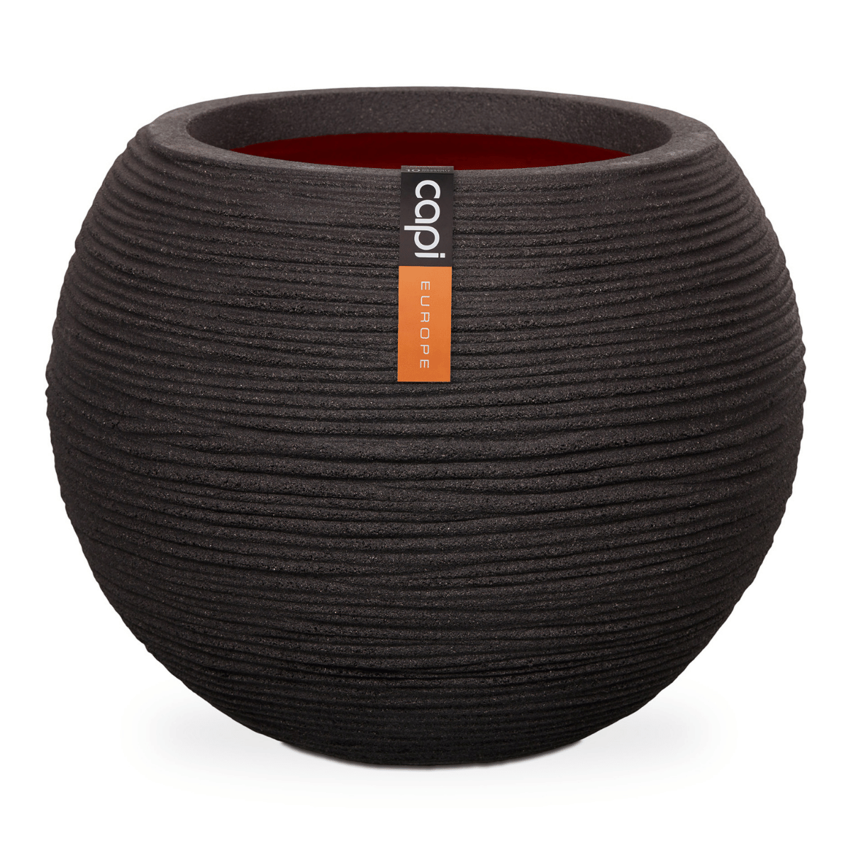Capi Europe Bloempot Nature Rib Zwart 62 x 48 cm