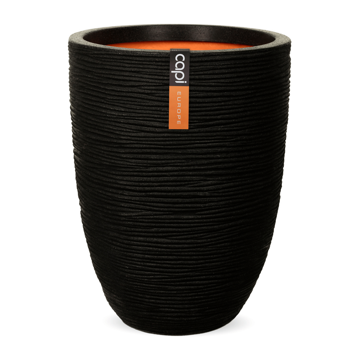 Capi Europe Vaas elegant laag Rib NL zwart
