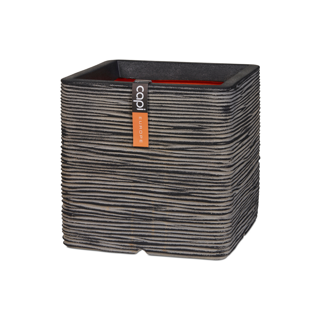 Capi Europe Pot vierkant Rib NL antraciet