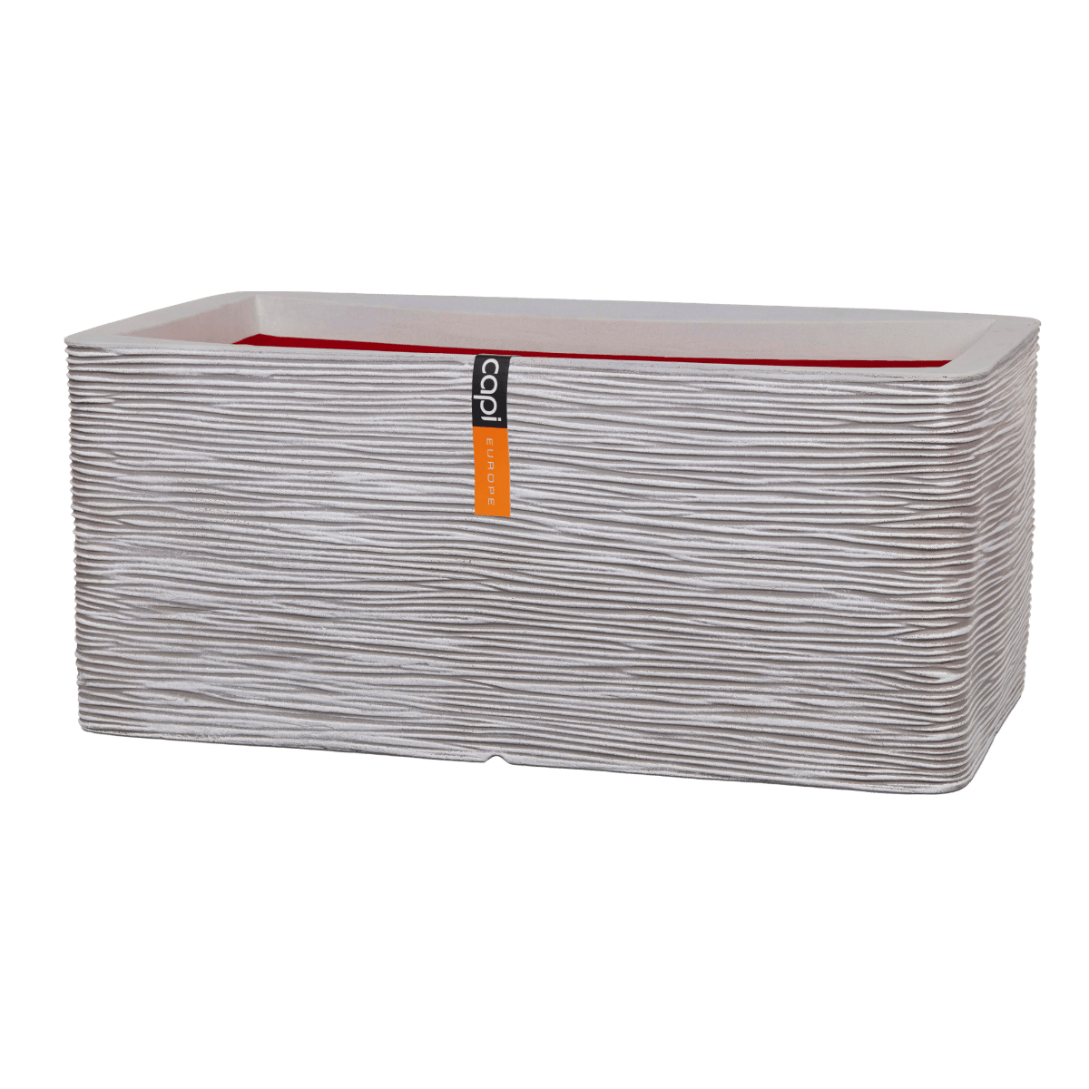 Capi Europe Plantenbak Nature Rib Rechthoek Ivoor 73 x 39 x 32 cm