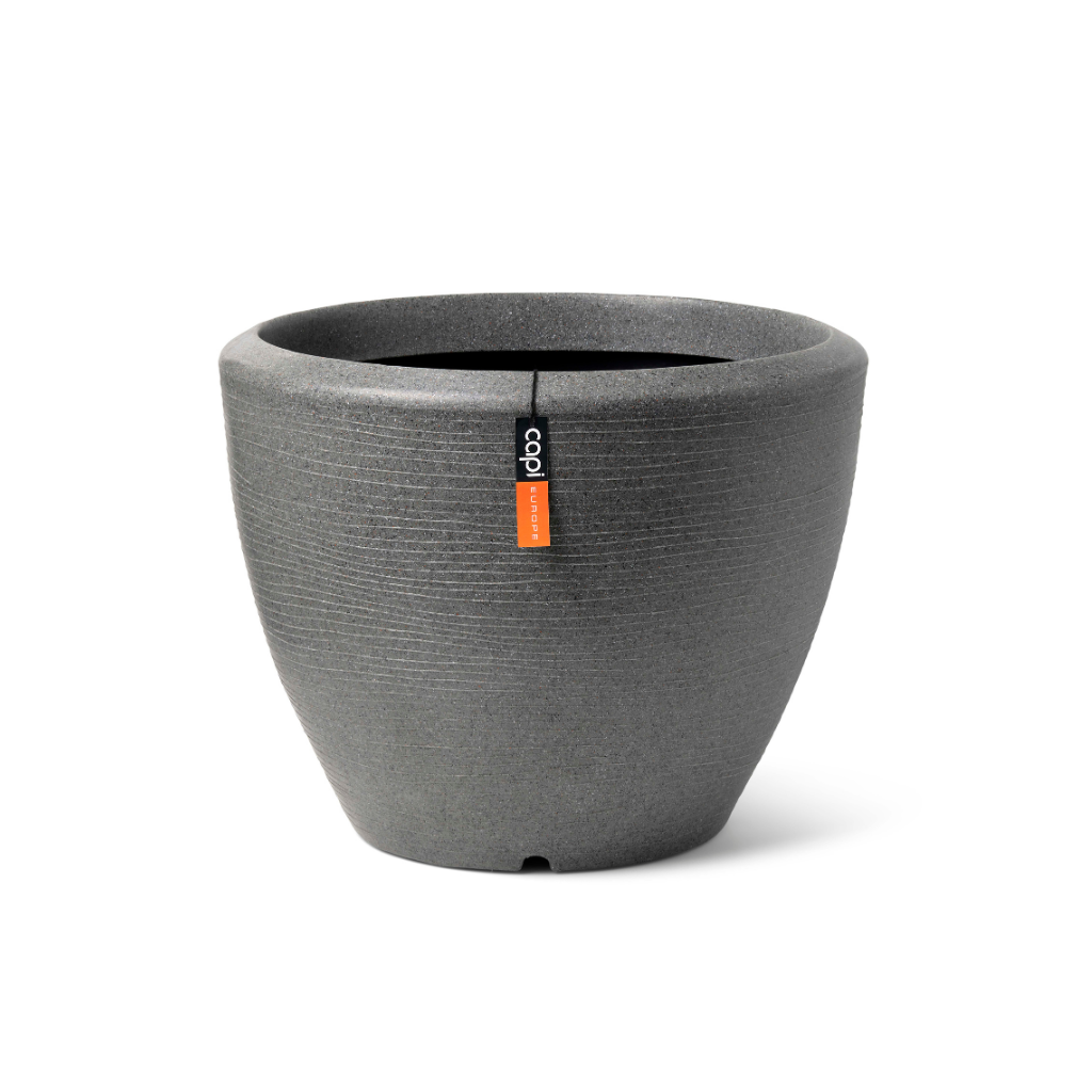 Capi Europe Pot bol Granite antraciet 48 x 48 x 35 cm