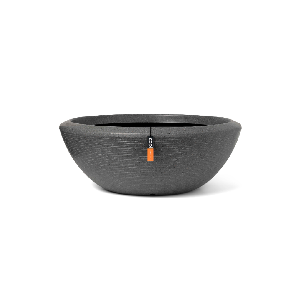 Capi Europe Schaal laag Granite antraciet 61 x 61 x 25 cm