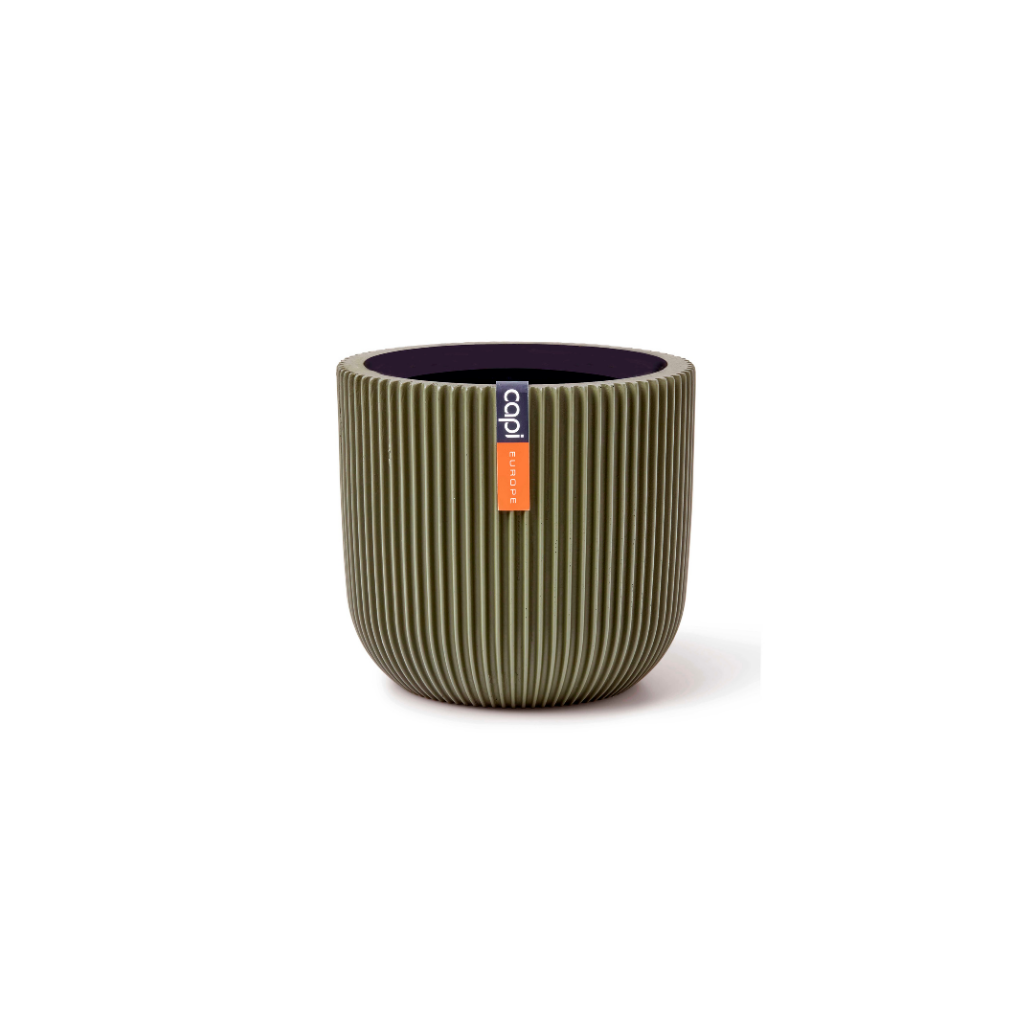 Capi Europe Pot bol Groove groen 17 x 17 x 15 cm