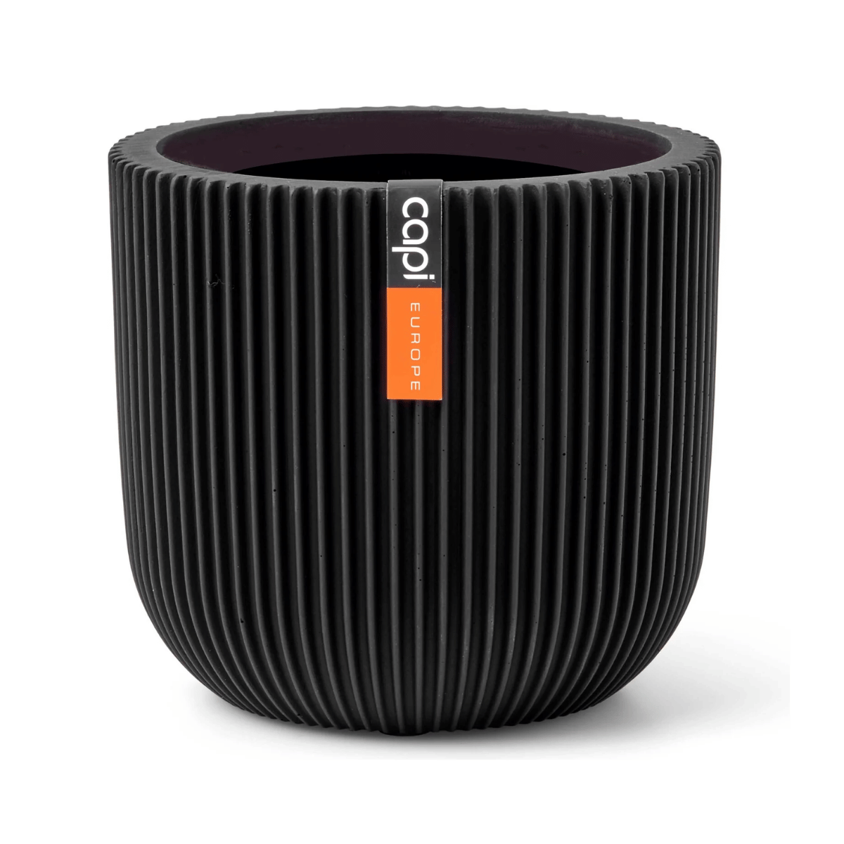 Capi Europe Pot bol Groove zwart 8 x 8 x 6 cm
