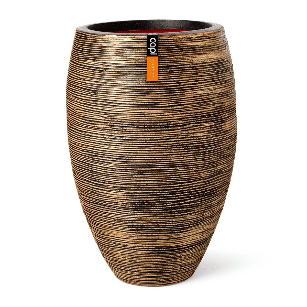 Capi Europe Bloempot Nature Rib Deluxe Zwart Goud 56 x 85 cm