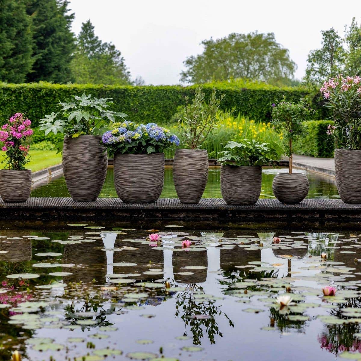 Capi Europe Bloempot Nature Rib Deluxe Warm Taupe 50 x 72 cm