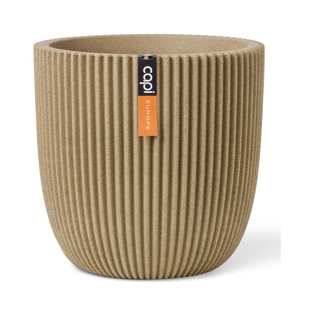Capi Europe Bloempot Groove Beige 35 x 34 cm