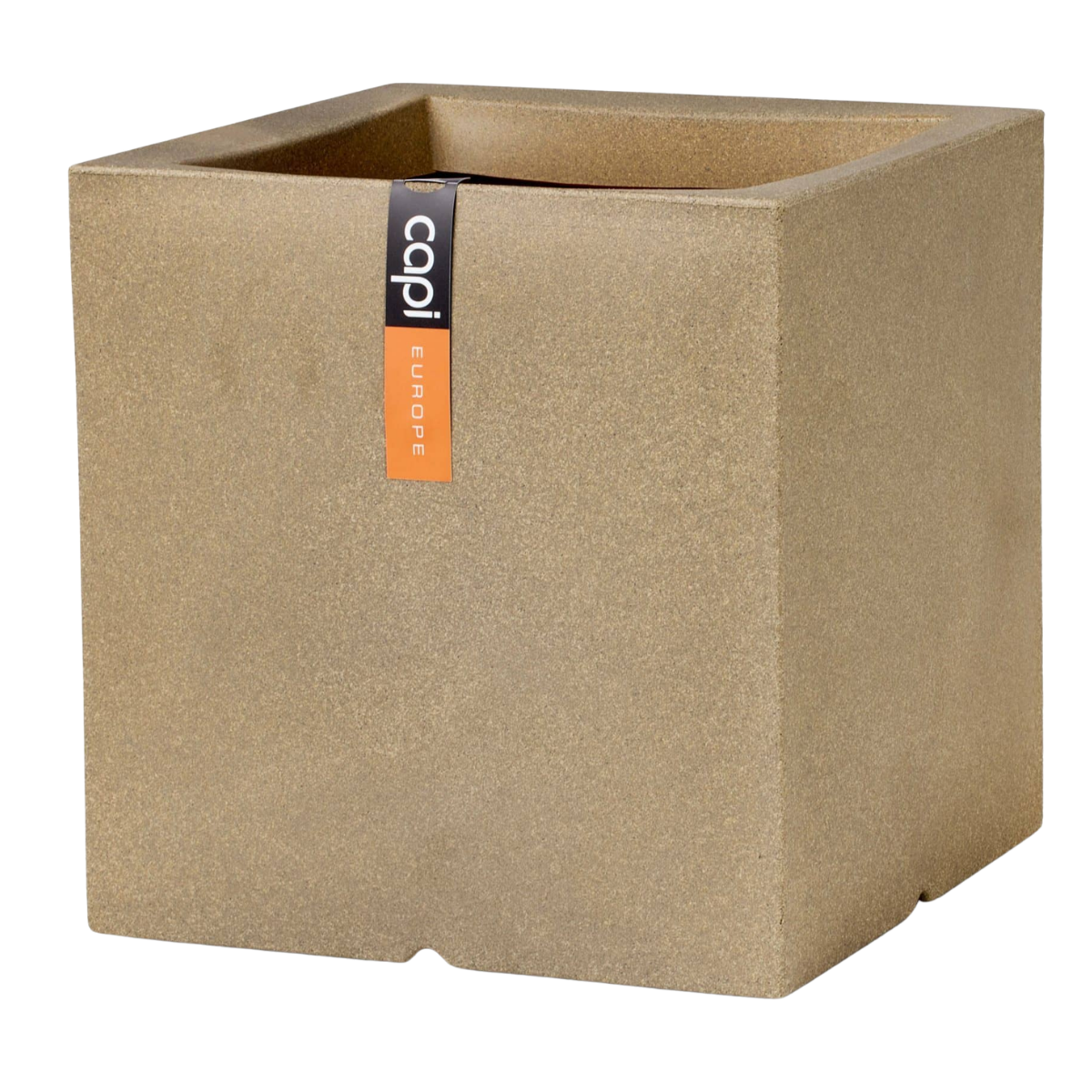 Capi Europe Bloempot Smooth Vierkant Beige 50 x 50 x 50 cm