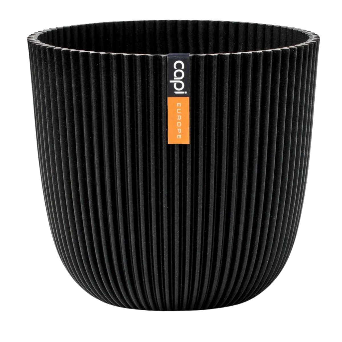 Capi Europe Bloempot Groove Textiel Zwart 29.5 x 27 cm