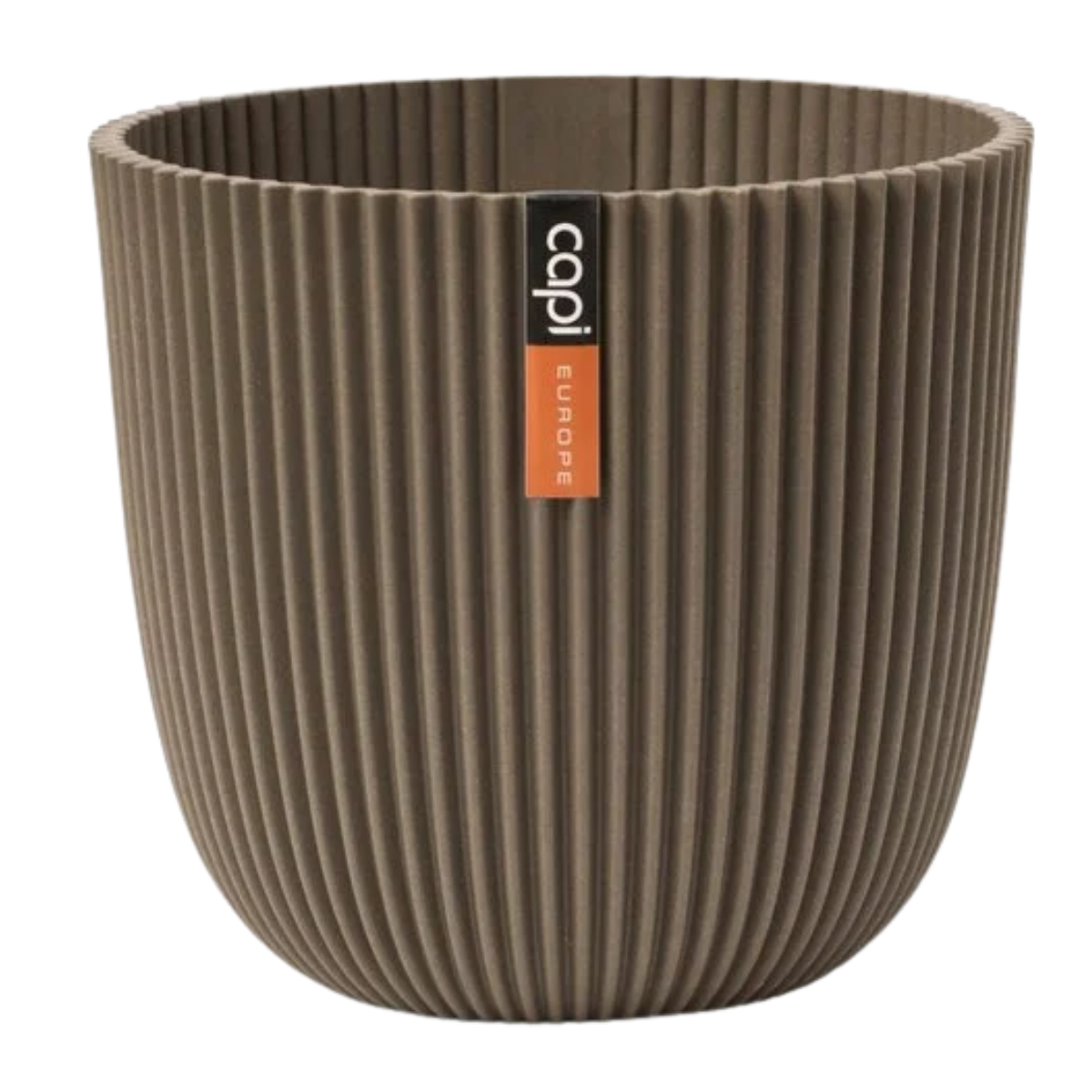 Capi Europe Bloempot Groove Warm Taupe 29.5 x 27 cm