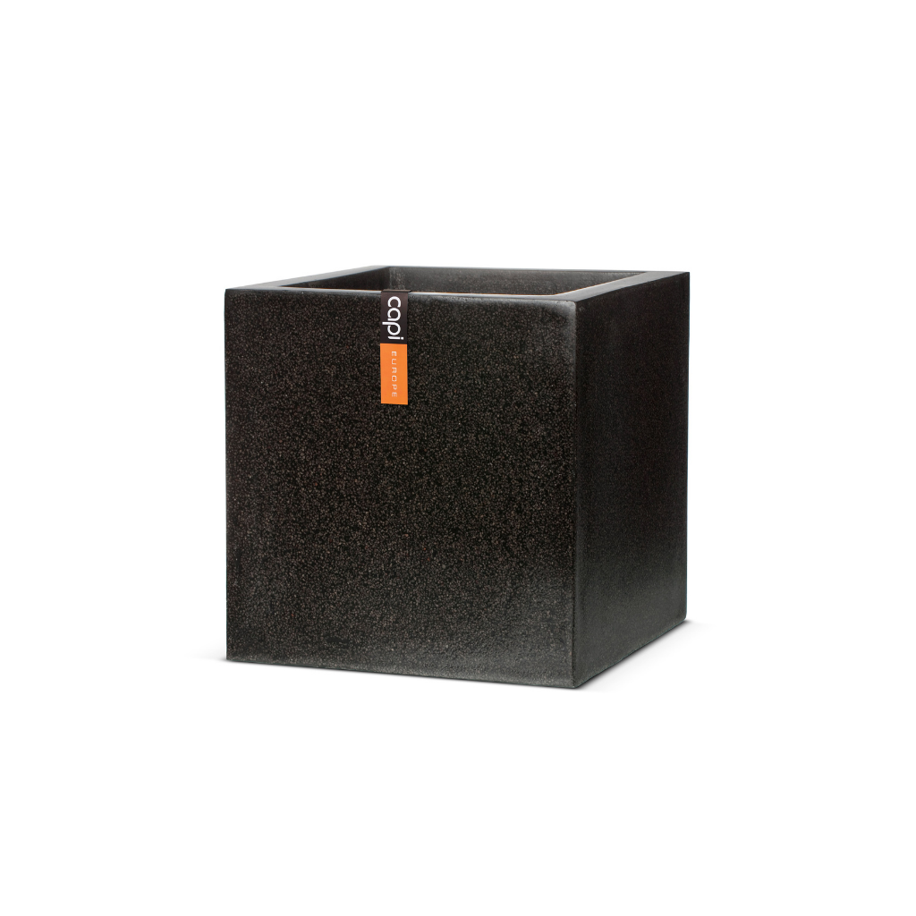 Capi Europe Pot vierkant zwart 30 x 30 x 31 cm