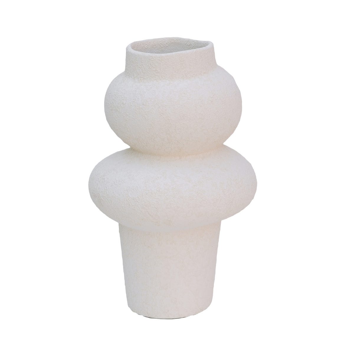 HS Potterie Vaas Deco Ivoor 20 x 20 x 33 cm
