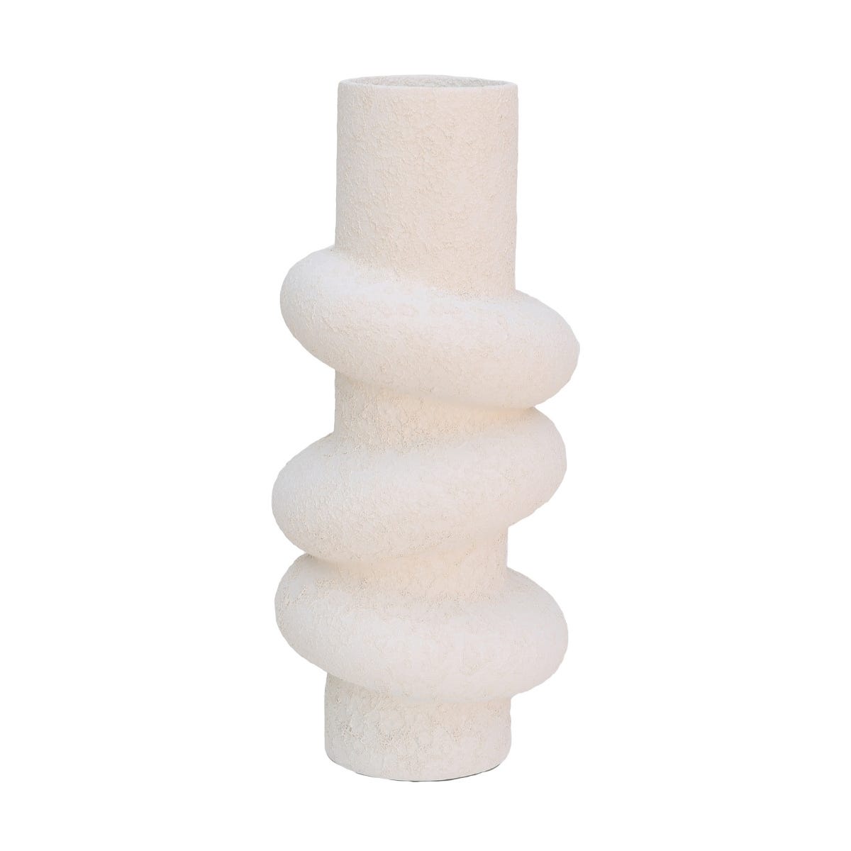 HS Potterie Vaas Deco Ivoor 16 x 16 x 35 cm