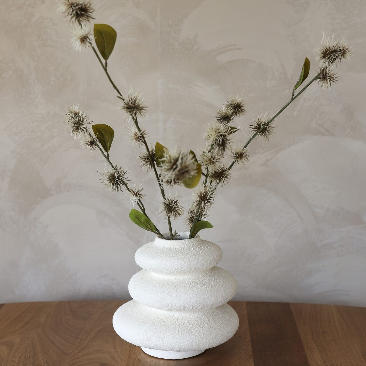 HS Potterie Vaas Deco Ivoor 21 x 21 x 21 cm