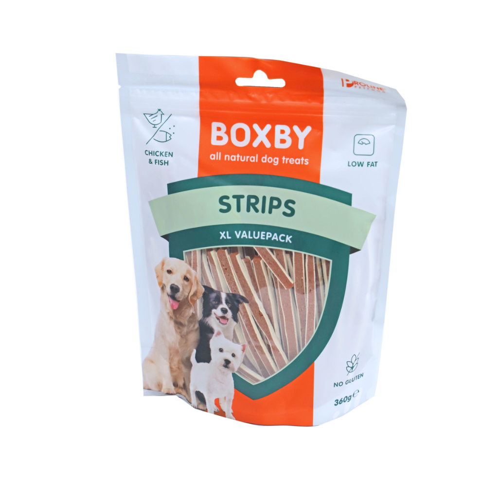 Proline Boxby kauwsticks Strips kip en vis 360 g