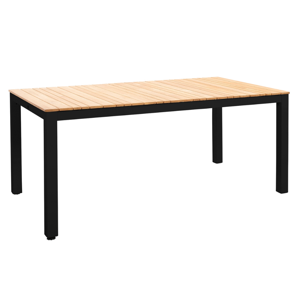 Yoi Arashi dining table zwart teak 169 x 90 x 76 cm