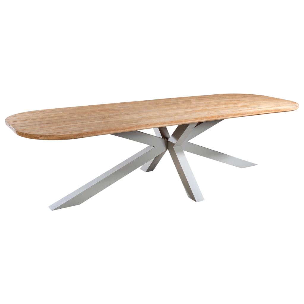 Yoi Noas dining table ovaal salix teak 280 x 100 cm