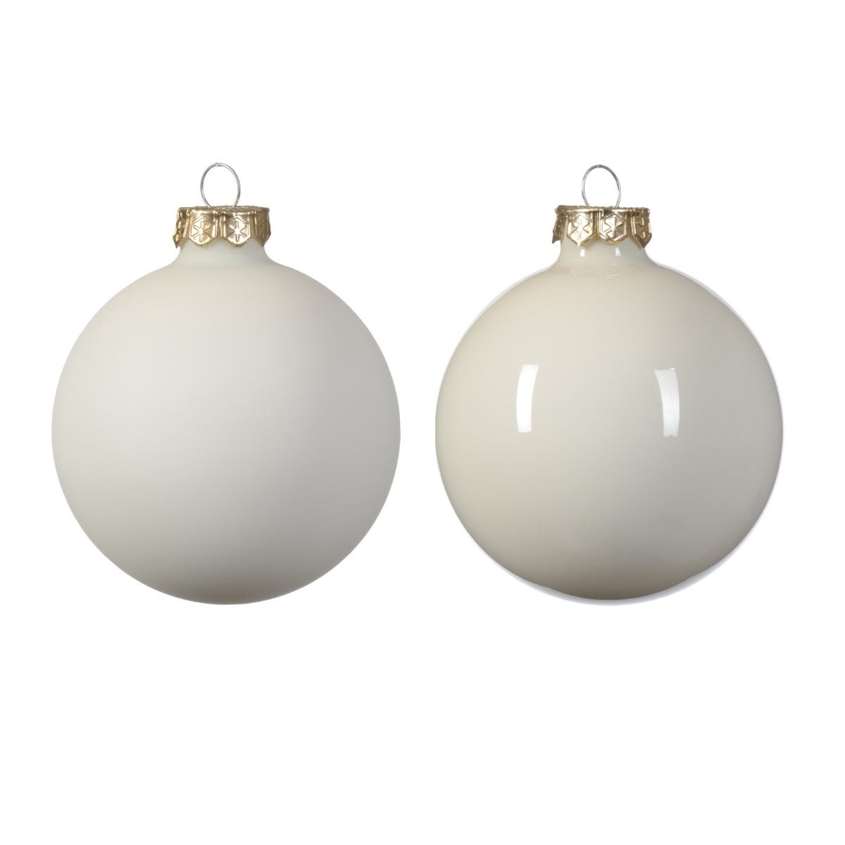 Decoris Kerstballen Glas Wit Ø 3.5 cm 16 Stuks