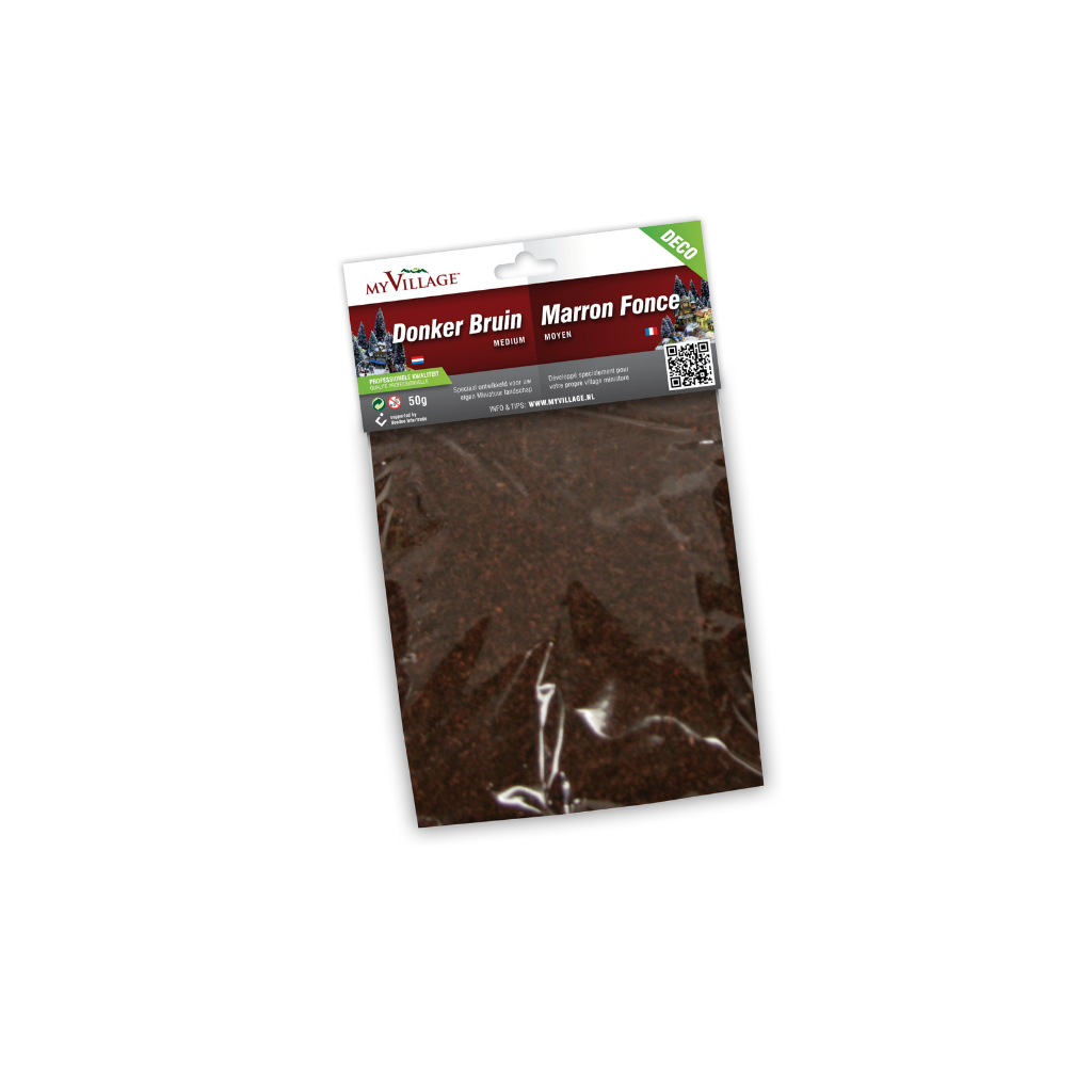 My Village Strooisel Donkerbruin Medium  50 gram