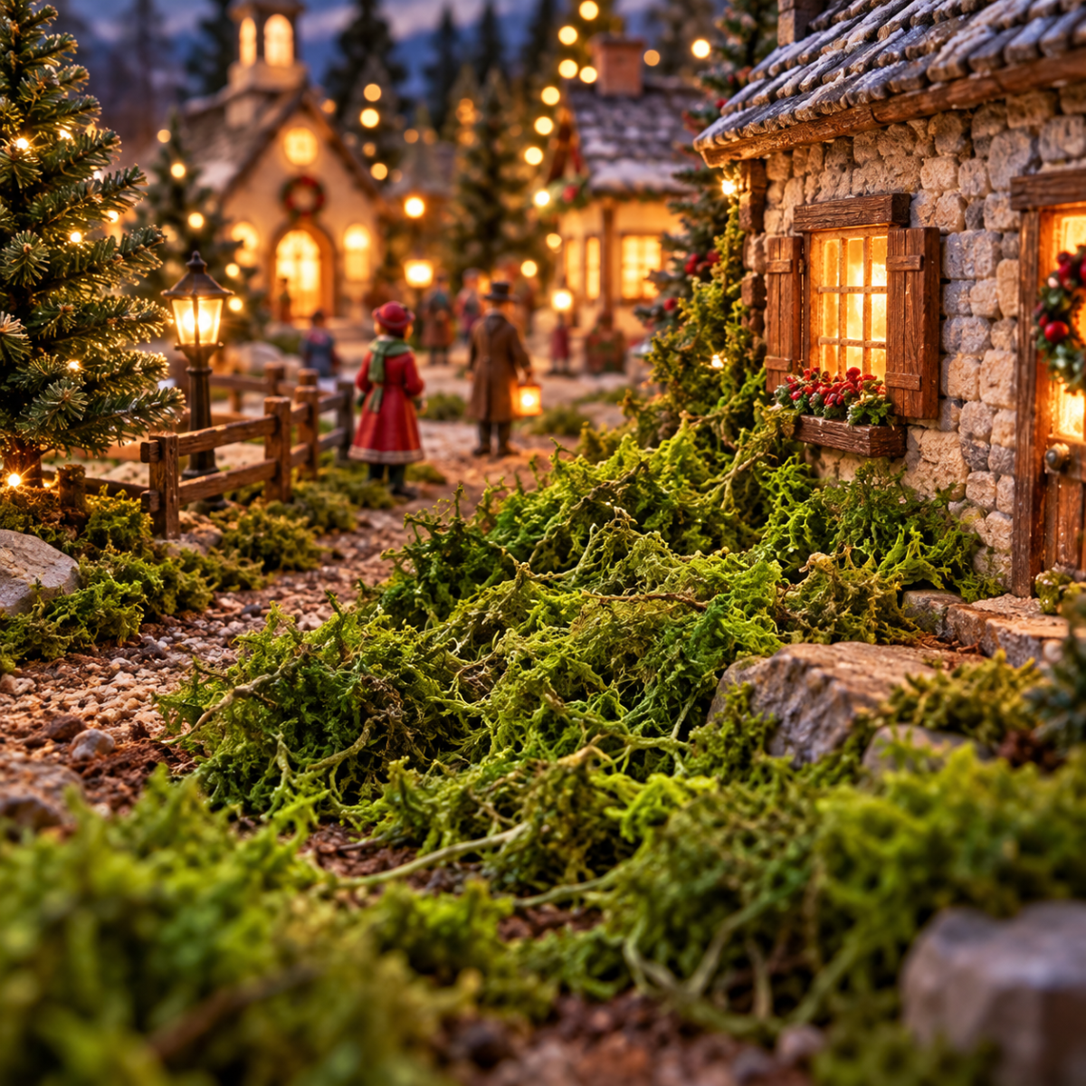 My Village Kerstdorpondergrond Mos Groen 30 gram