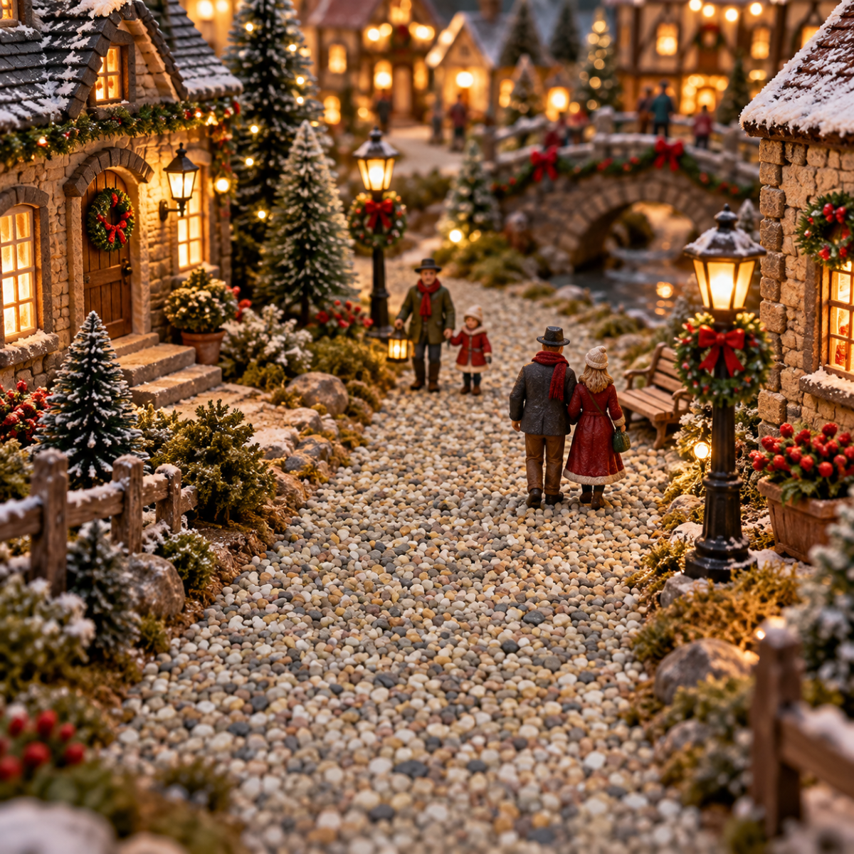 My Village Kerstdorpondergrond Grindfolie GrIJs 33 x 14.5 x 1 cm