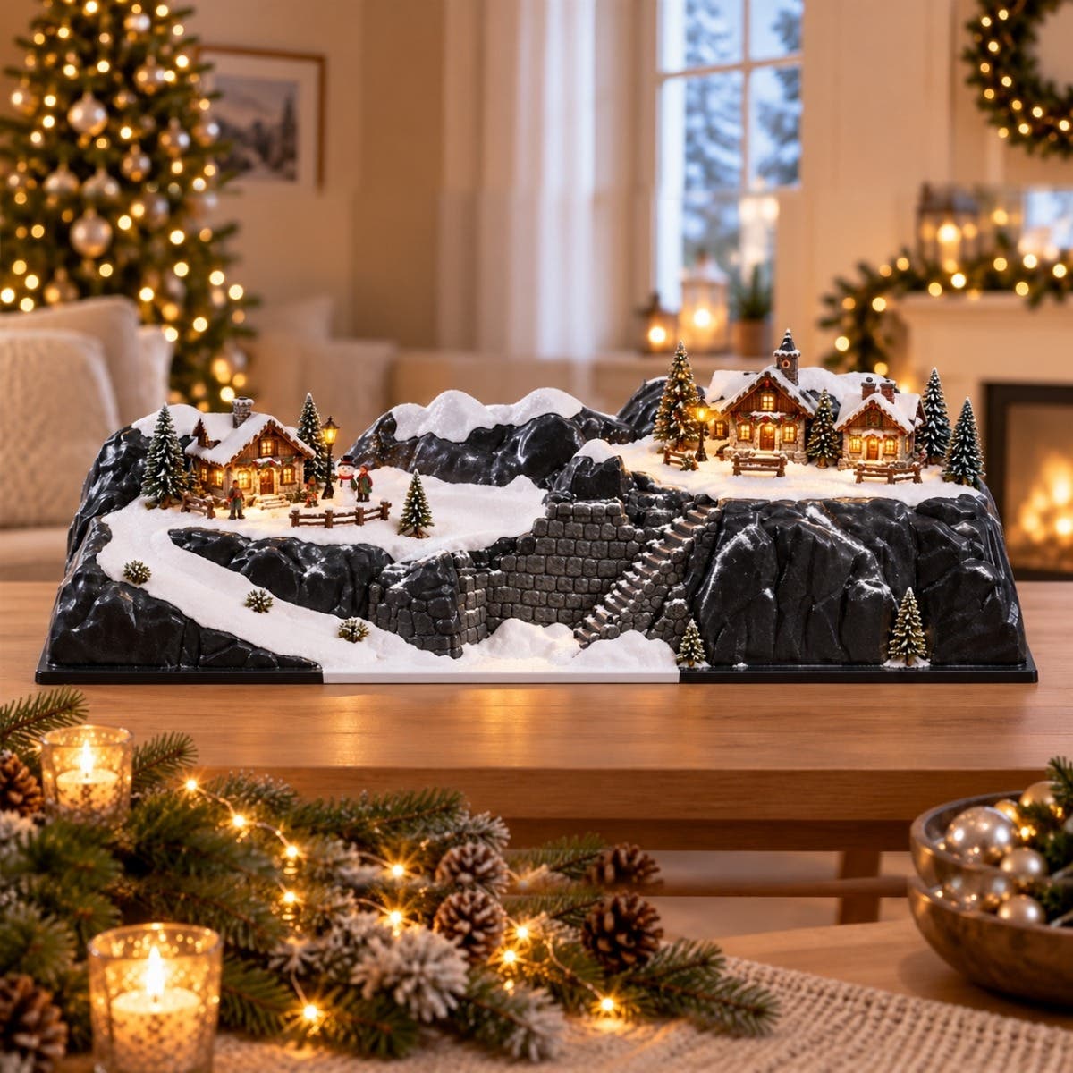 My Village Landschap Basis Kerstdorp Gletsjer 78 x 25 x 20 cm