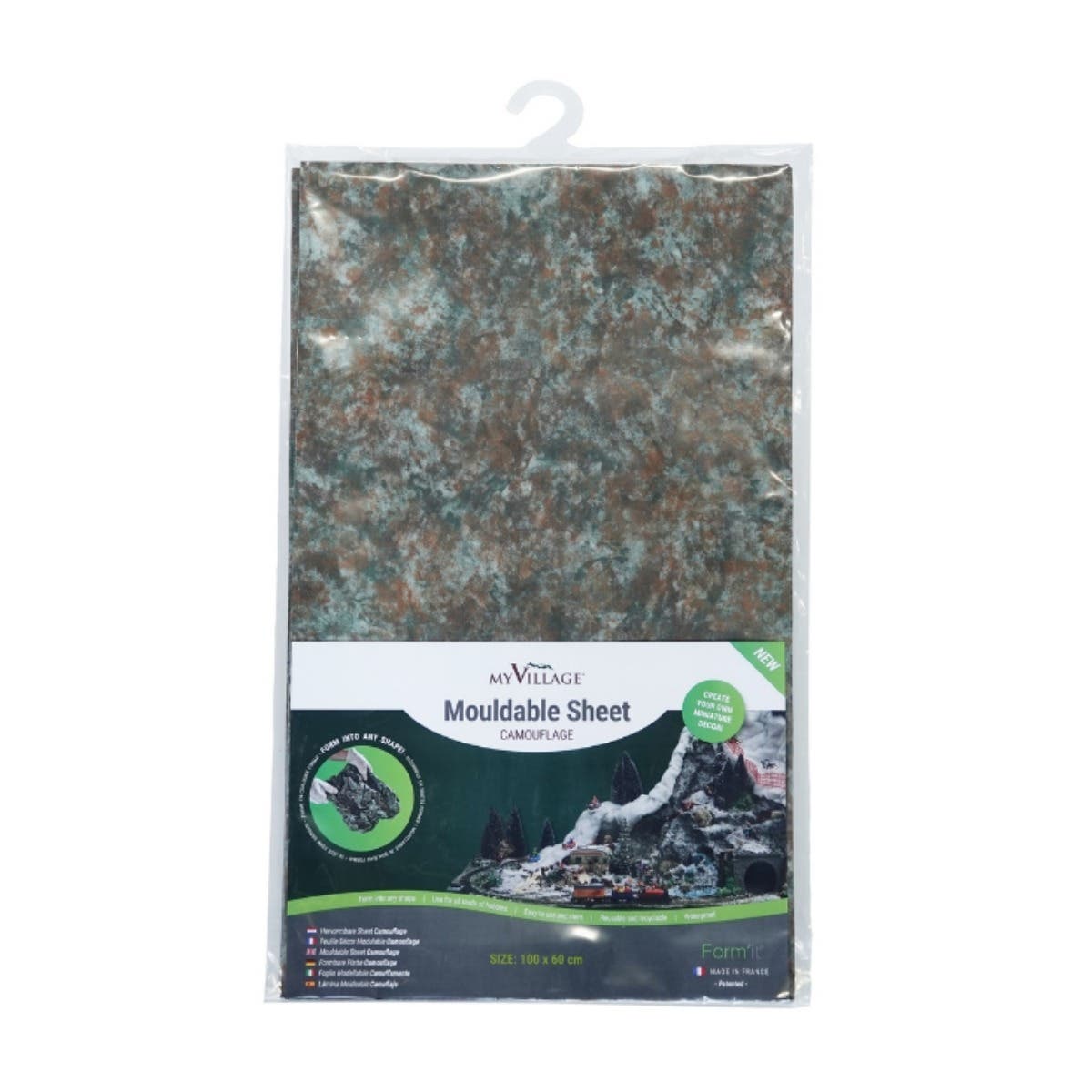 My Village Landschap Vormbare Sheet Camouflage 57 x 33 x 0.5 cm