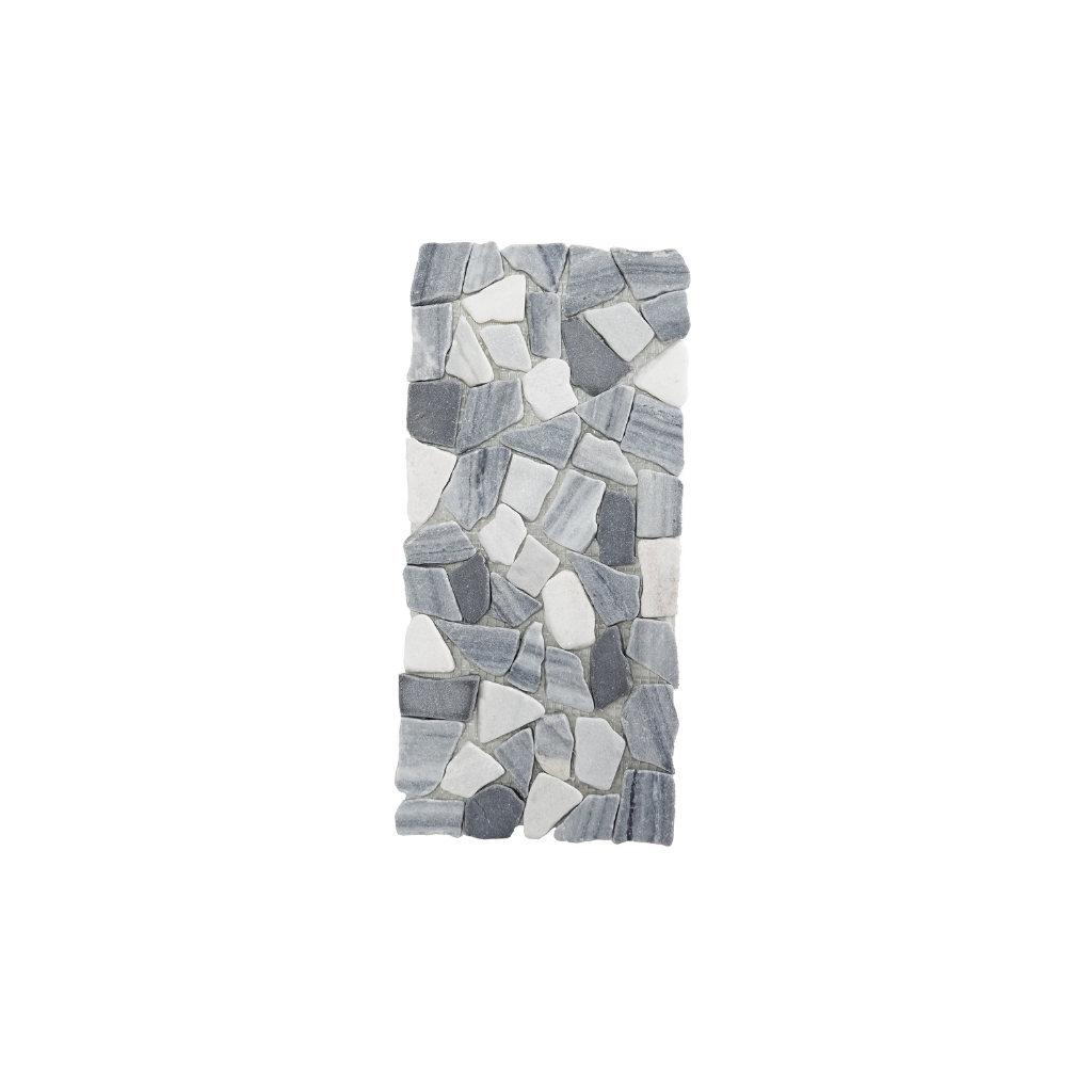 My Village Steentjes Mat Grijs-Wit