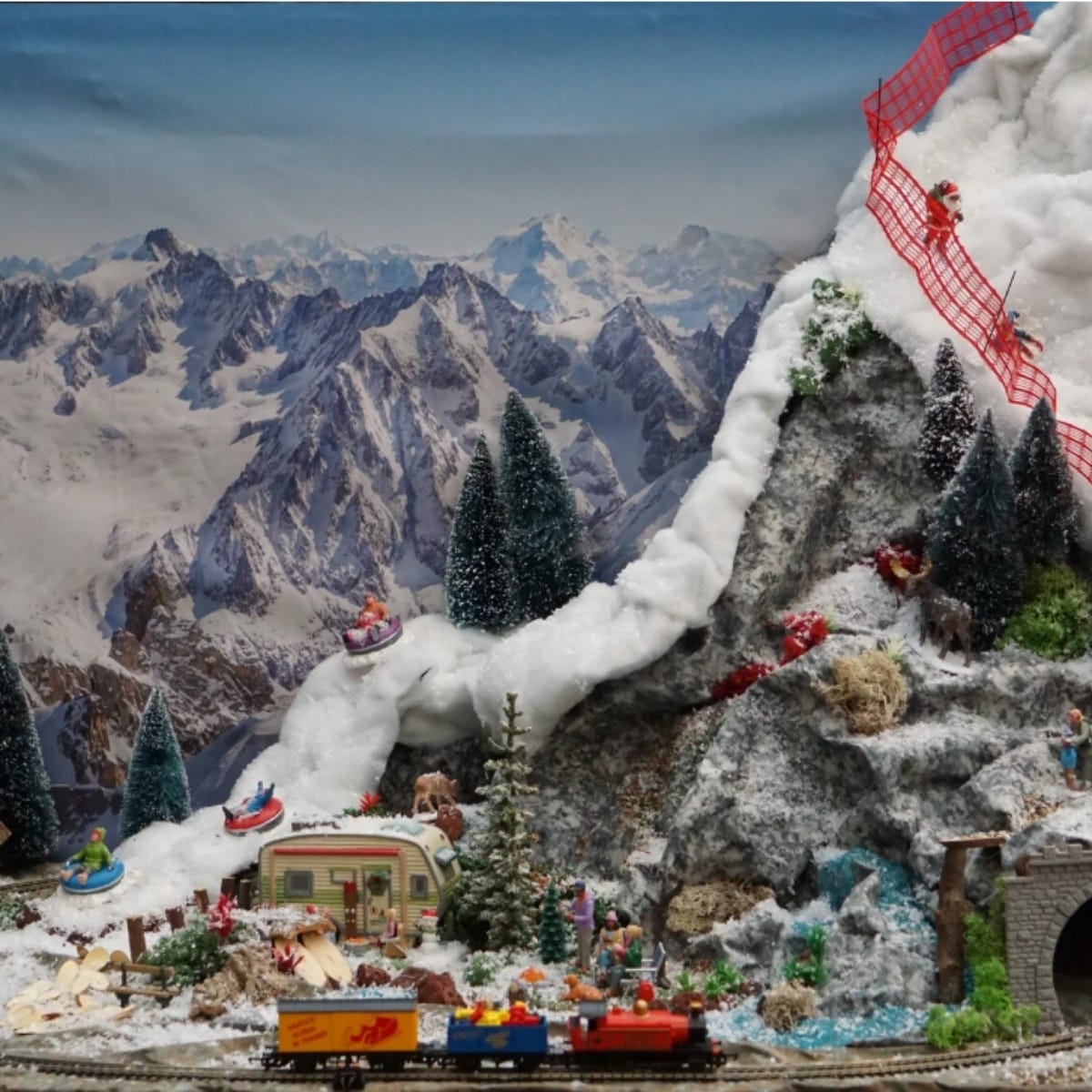 My Village Kerstdorpondergrond Rots Vormbaar 50 x 0.07 x 60 cm