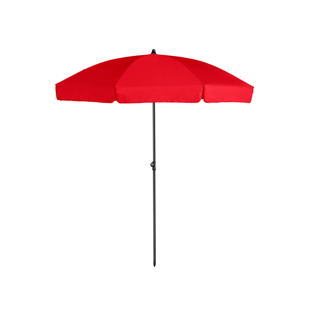 Platinum Stokparasol Aruba Volant Red Rood 210 x 200 cm