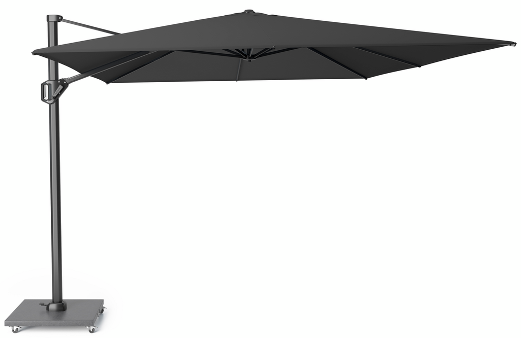 Platinum Zweefparasol Challenger T1 premium Faded black 4 x 3 m