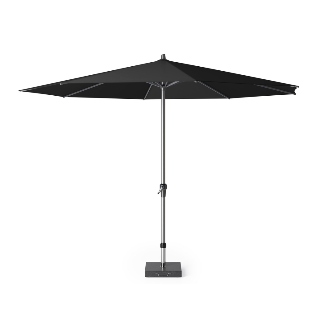 Platinum Stokparasol Riva Zwart 350 x 350 cm