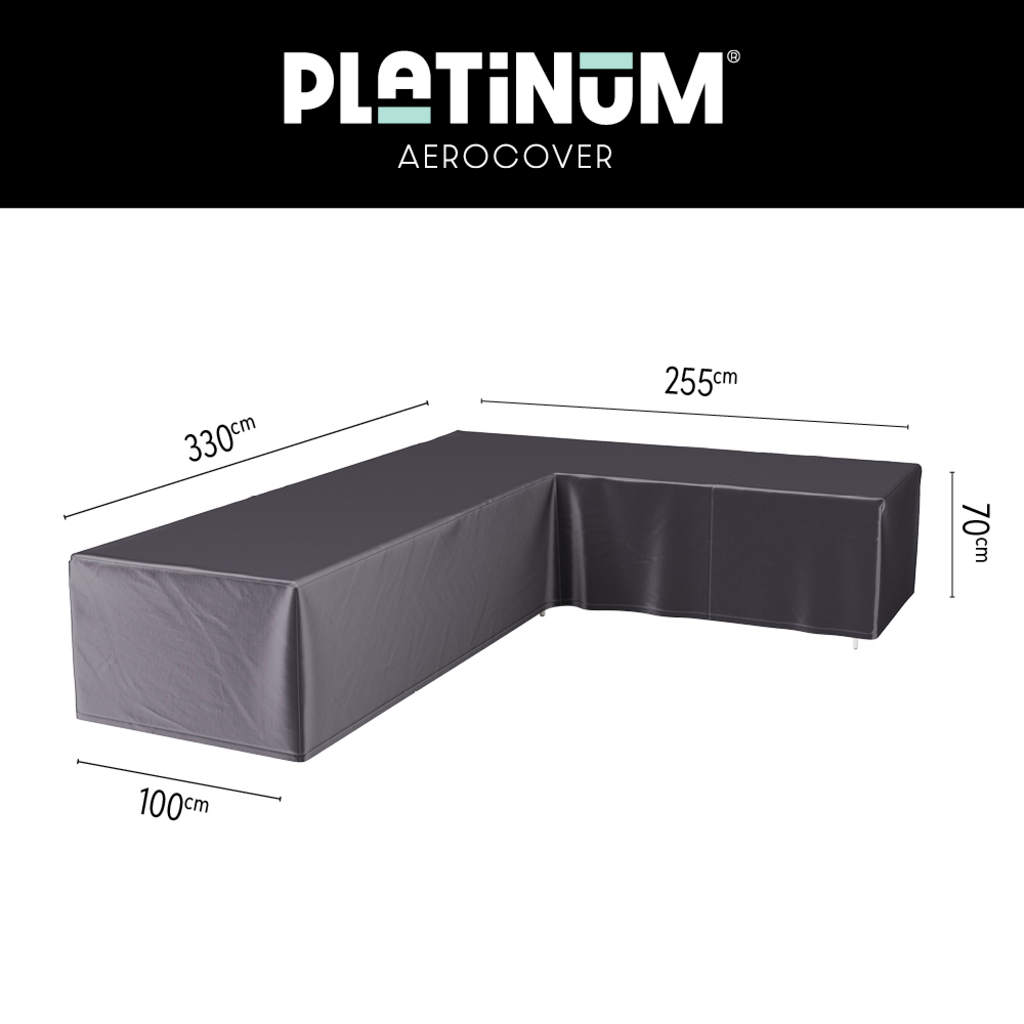AeroCover Loungesethoes rechts 330 x 255 x 100 x 70 cm 7947