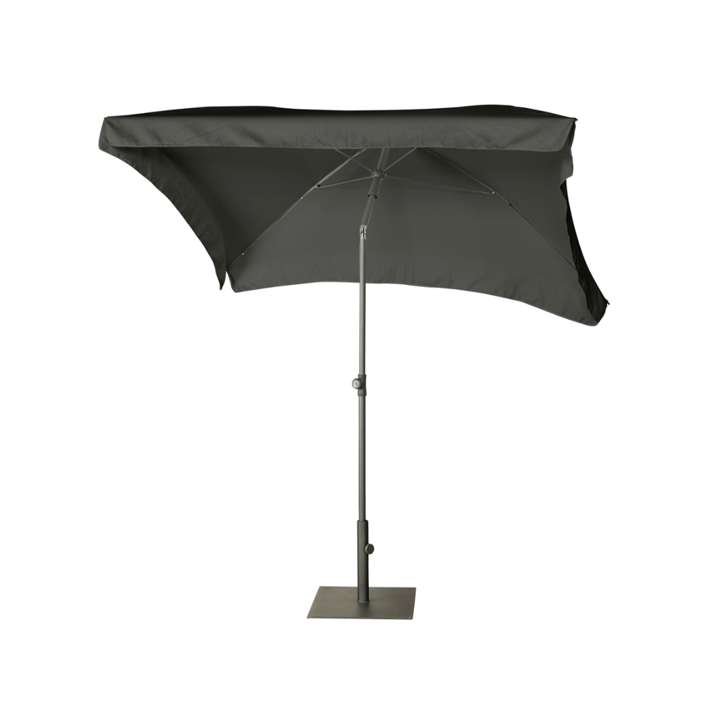 Platinum Aruba Stokparasol 2,0x1,3 volant black