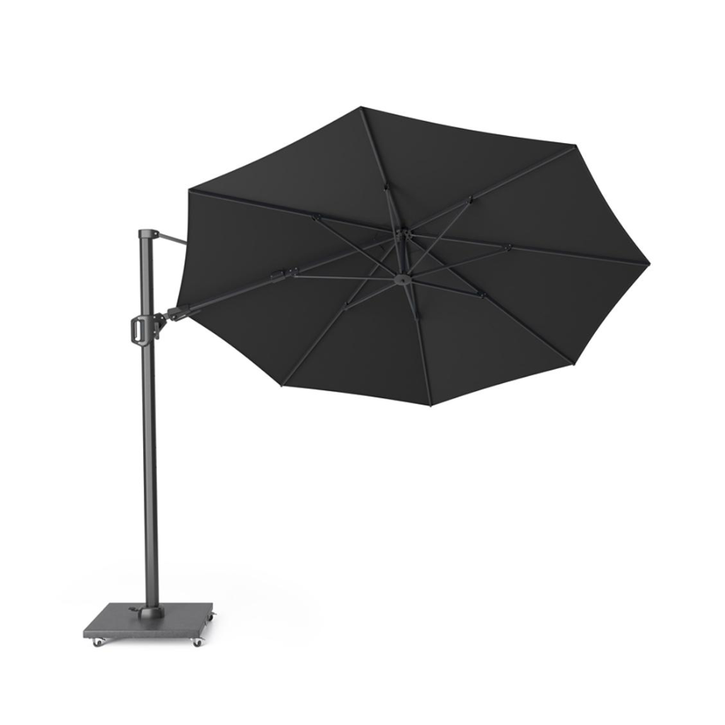 Platinum Zweefparasol Challenger T² Black Rond Ø 350 cm