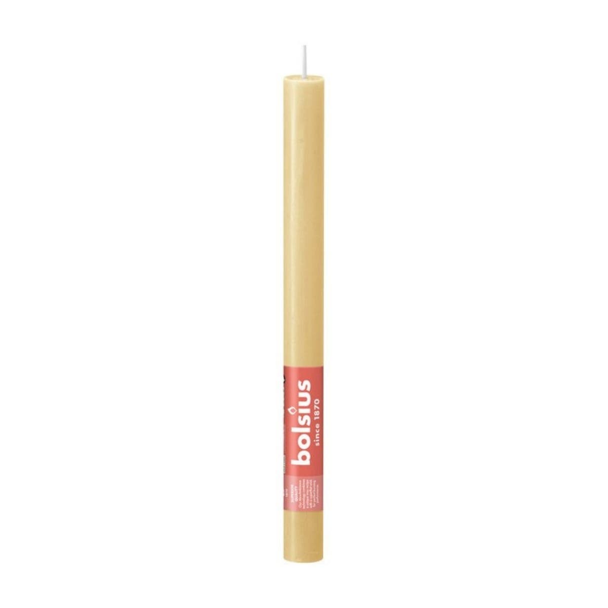 Bolsius Rustiek Tafelkaars Haver Beige 2.3 x 27 cm