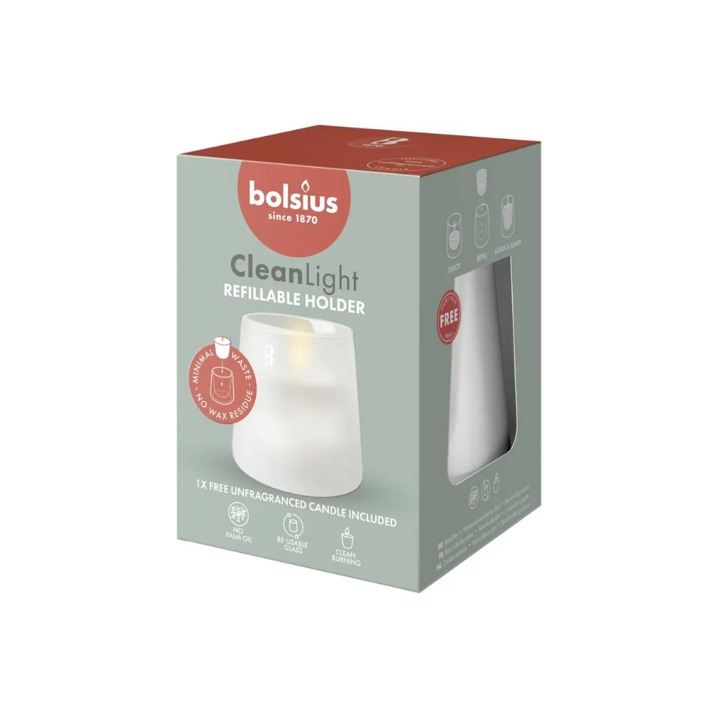 Bolsius Starterkit Geurkaars Clean Light Zero