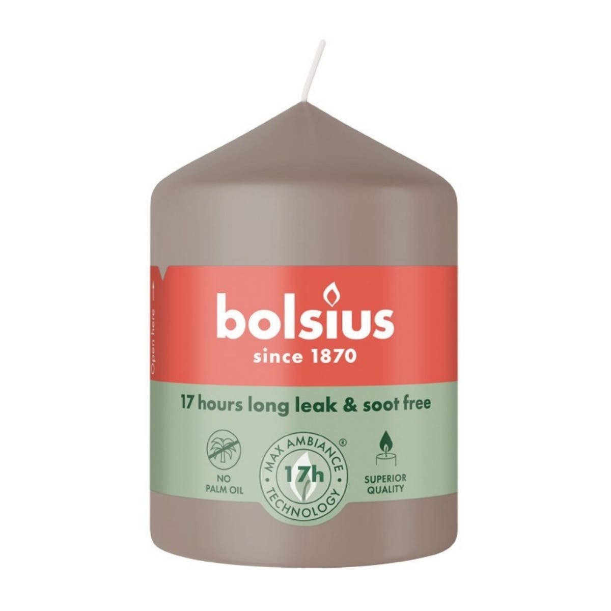 Bolsius Stompkaars Beige 5.8 x 8 cm