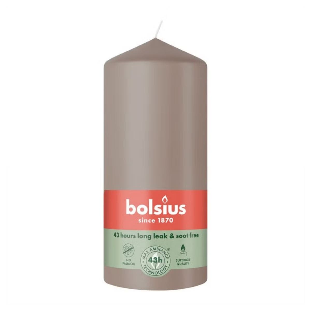 Bolsius Stompkaars Beige 6.8 x 13 cm