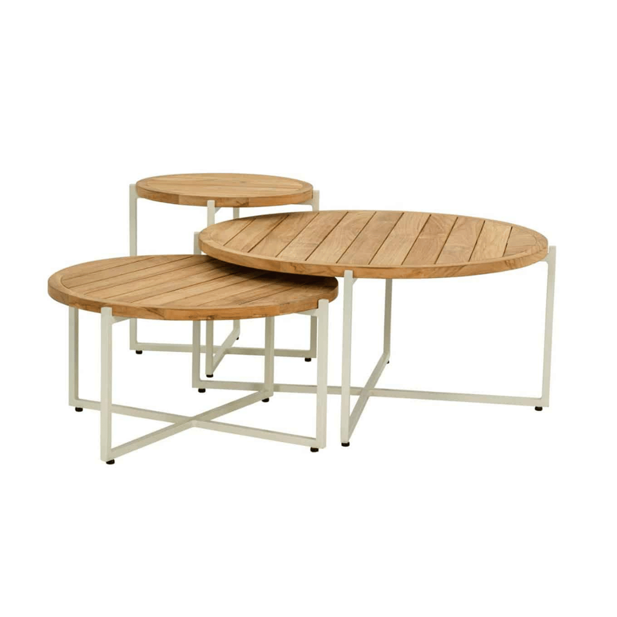 Apple Bee Bijzettafel Condor Teak Oyster 54 x 44 cm