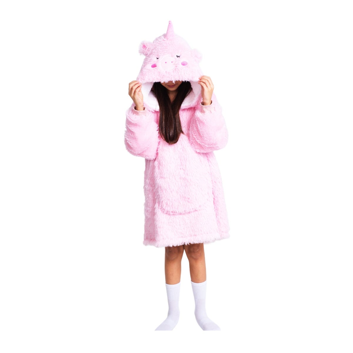 Noxxiez Hoodiedeken Unicorn Medium (grote kinderen tot 160 cm)