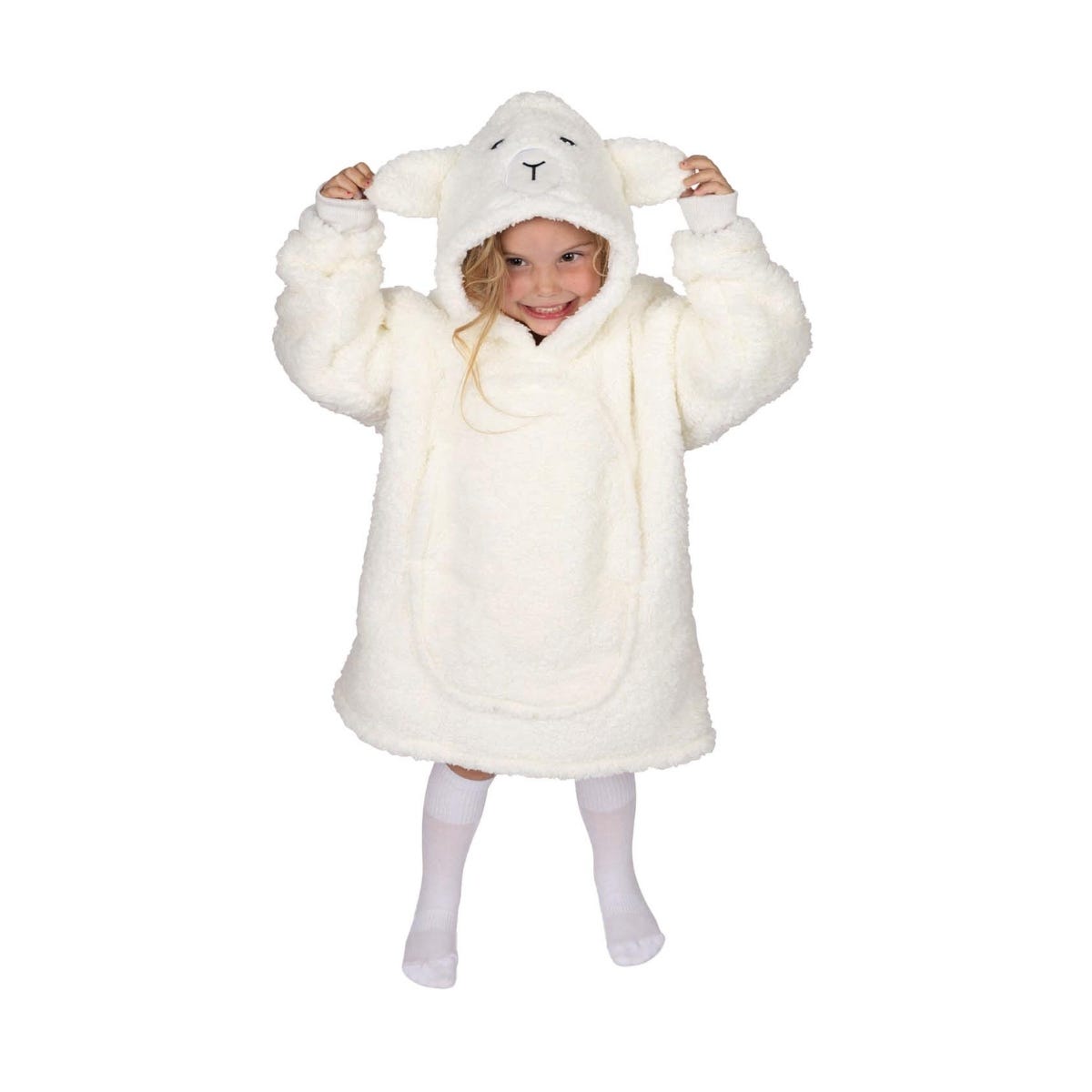 Noxxiez Hoodiedeken Sheep Small (3 tot 6 jaar)