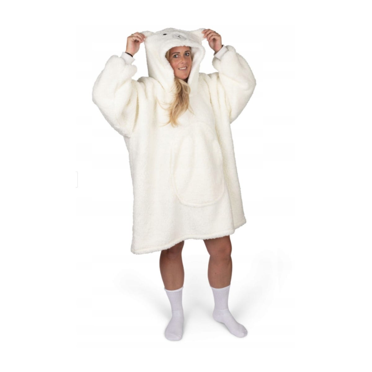 Noxxiez Hoodiedeken Sheep Extra Large (volwassen en tieners)