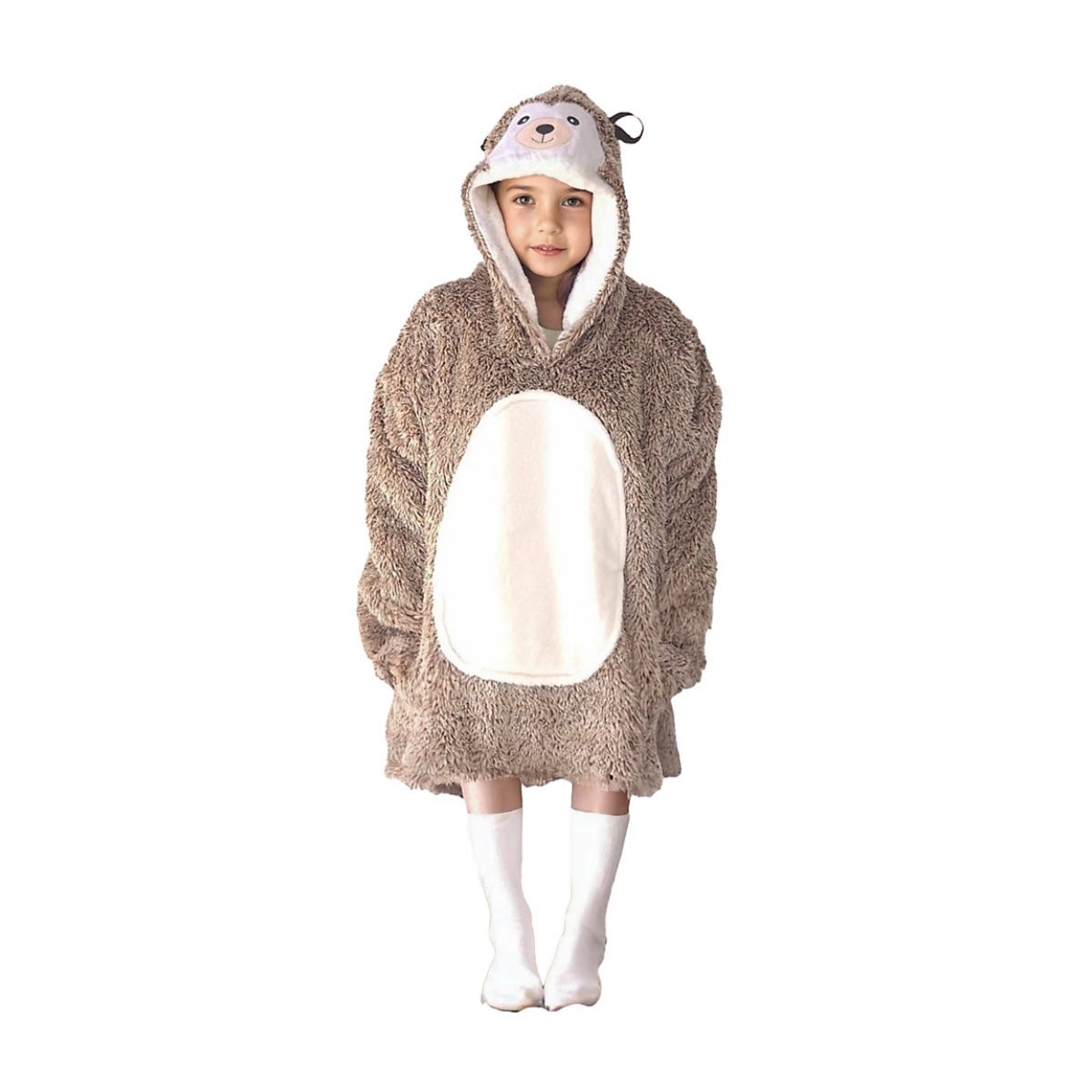 Noxxiez Hoodiedeken Hedgehog Small (3 tot 6 jaar)