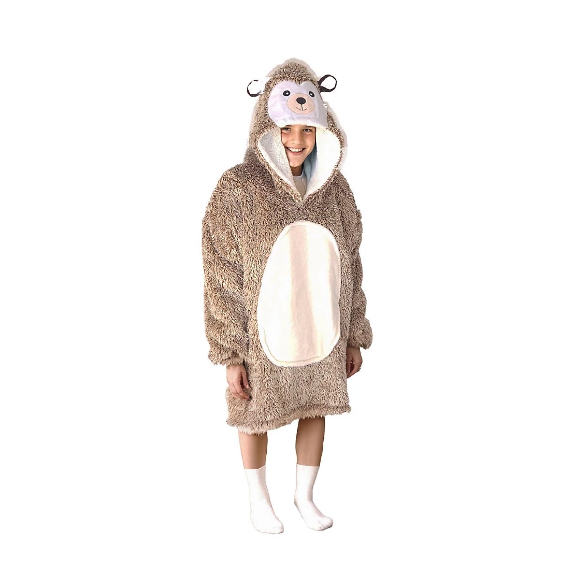 Noxxiez Hoodiedeken Hedgehog Medium (grote kinderen tot 160 cm)