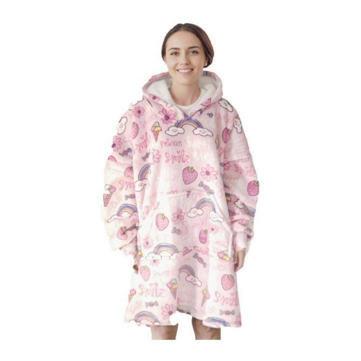 Noxxiez Hoodiedeken Sweet Print Extra Large (volwassen en tieners)