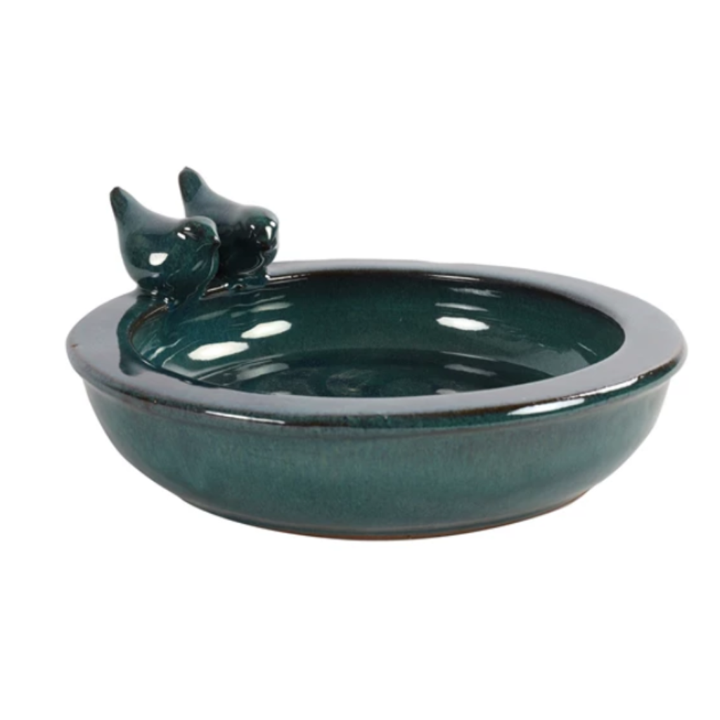 Vogelbad rond Momo blauw