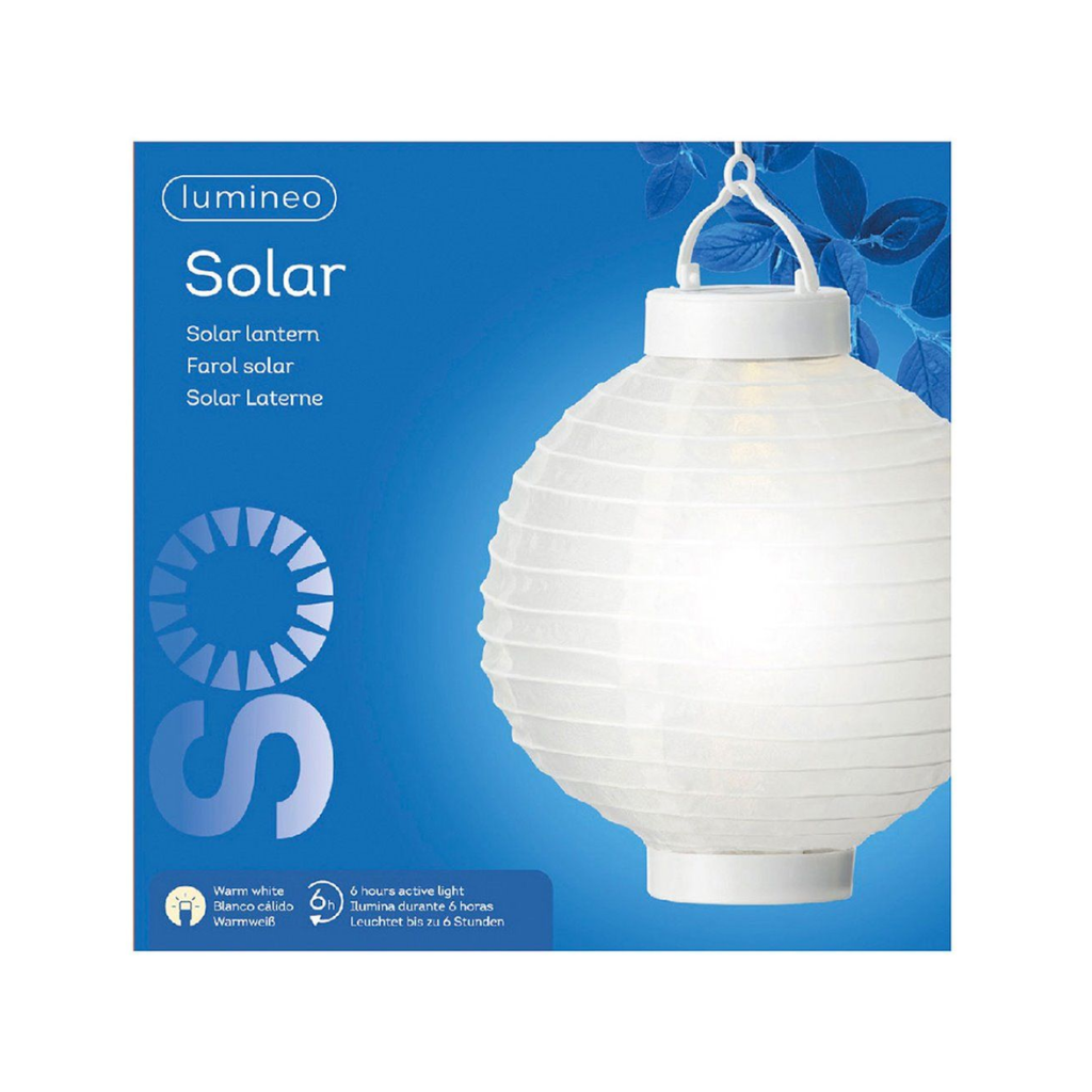 Lumineo LED Solar Lantaarn Wit