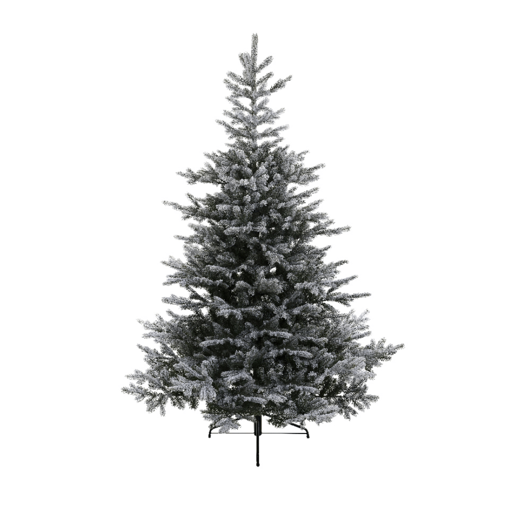 Everlands kunstkerstboom Grandis fir groen sneeuw 240 x 162 cm